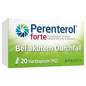 Durchfalltabletten PERENTEROL forte 250 mg Kapseln 20x