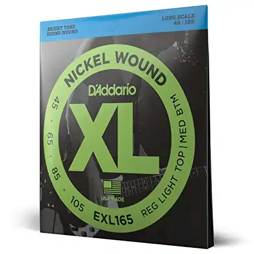 Bass-Saiten D’Addario Saiten E-Bass | EXL165 | vernickelter Stahl
