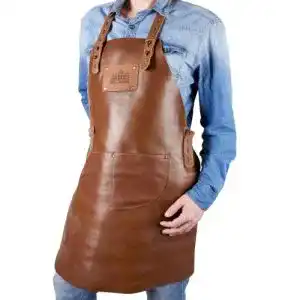 Grillschürze YourSurprise Leder mit Namen, PERSONALISIERBAR