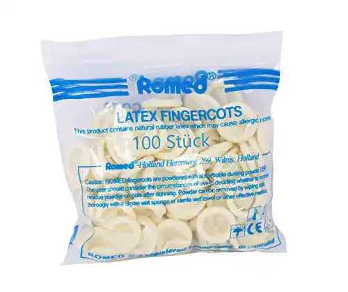 Fingerlinge Romed Latex, Large, 100 Stück