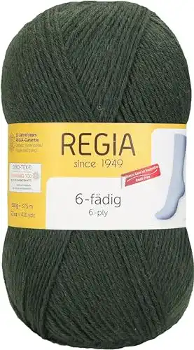 Grüne Wolle Regia Schachenmayr 6-Fädig Uni, 150G Loden