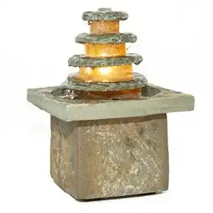 Zimmerbrunnen seliger Schieferbrunnen Masao Echtsteinbrunnen