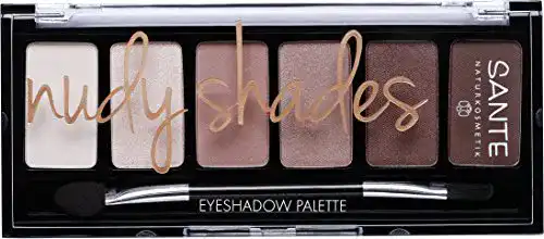 Lidschatten Sante Naturkosmetik palette Nudy Shades, 6 Nuancen