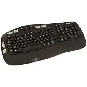 Ergonomische Tastatur kabellos Logitech K350, 2.4 GHz Verbindung
