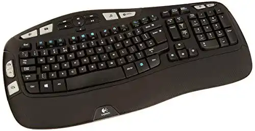 Ergonomische Tastatur kabellos Logitech K350, 2.4 GHz Verbindung