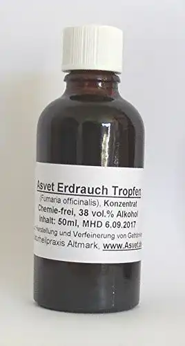 Erdrauch Asvet 50ml Tropfen, Auszug, Zubereitung ohne Chemie