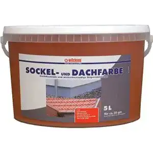 Dachbeschichtung Wilckens Sockel- & Dachfarbe Ziegelrot 5 Liter