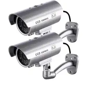 Kamera-Attrappe CYYSHR 2 Stück Kamera Attrappe mit LED-Licht