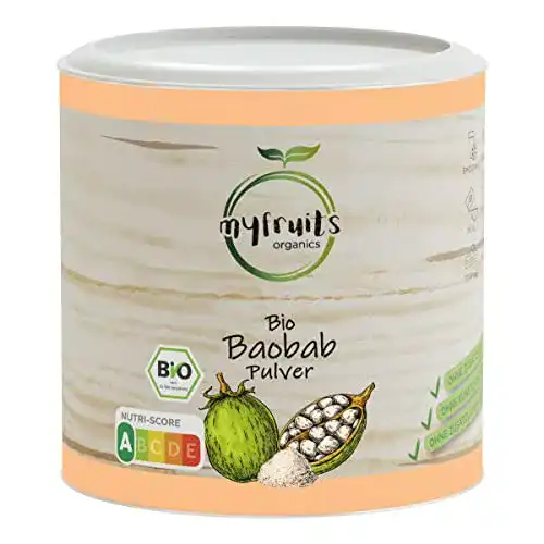 Baobab myfruits ® Bio Pulver, ohne Zusätze, 200g