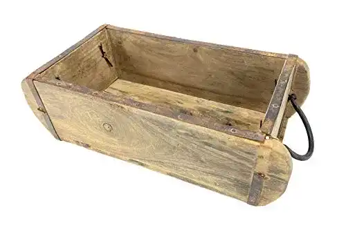 Ziegelform Crispe home & garden Alte Holz Aufbewahrungs-Box