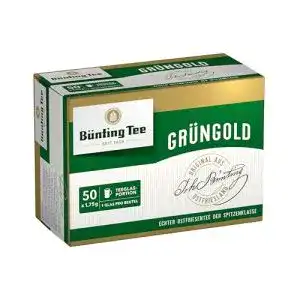 Bünting-Tee Bünting Tee Grüngold Echter Ostfriesentee, 10er Pack