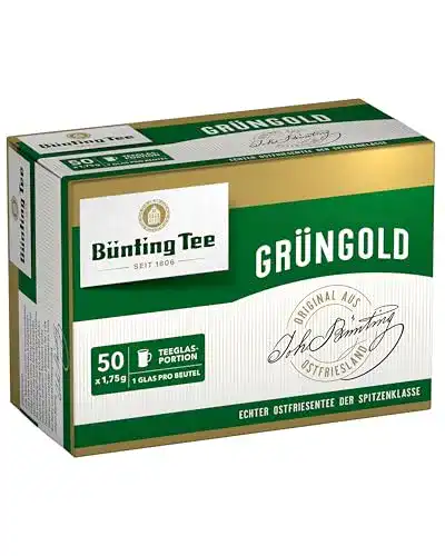 Bünting-Tee Bünting Tee Grüngold Echter Ostfriesentee, 10er Pack