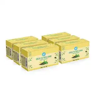 Grüner Tee (Beutel) Happy Belly Amazon-Marke: mit Zitrone
