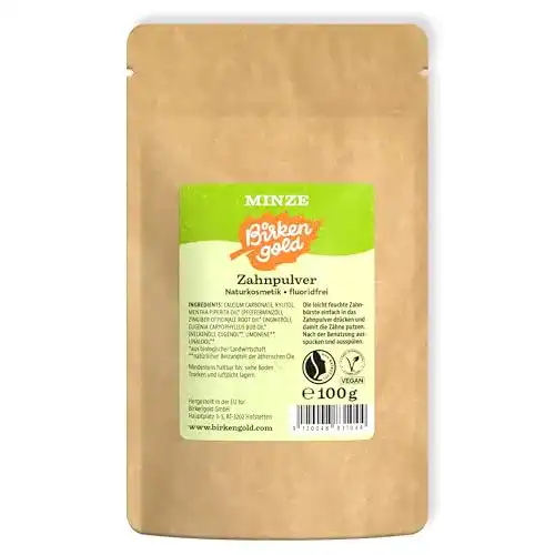 Birkengold-Zahnpulver Birkengold Zahnpulver Minze 100 G