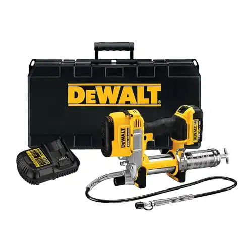 Die beste Akku-Fettpresse DEWALT 4Ah Akku-/KFZ-Fettpresse 18V, mit Filter 2026 Test Bestseller Akku-Fettpresse DEWALT 4Ah Akku-/KFZ-Fettpresse 18V, mit Filter