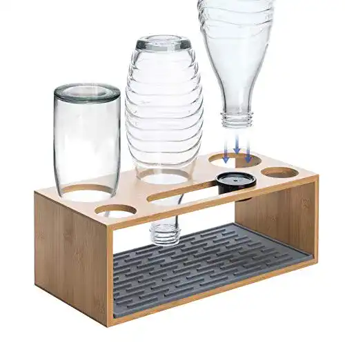 Sodastream-Flaschenhalter Wemk, mit Silikon Abtropfmatte