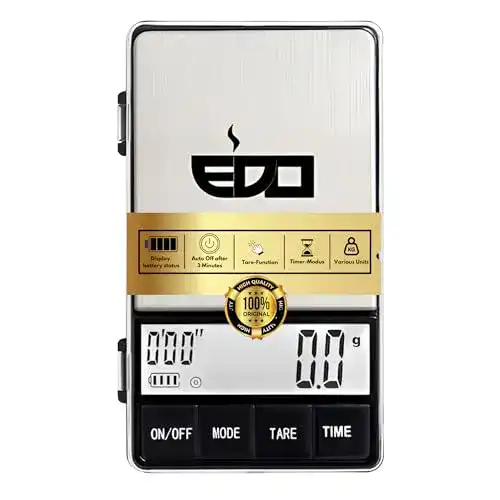 Kaffeewaage EDO Barista Pocket Scale, mit Timer für Espresso