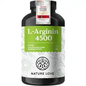 L-Arginin Nature Love ® 365 vegane Kapseln, hochdosiert