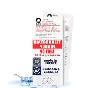 Wasseraufbereitungstabletten Oasis Wasserreinigungstabletten