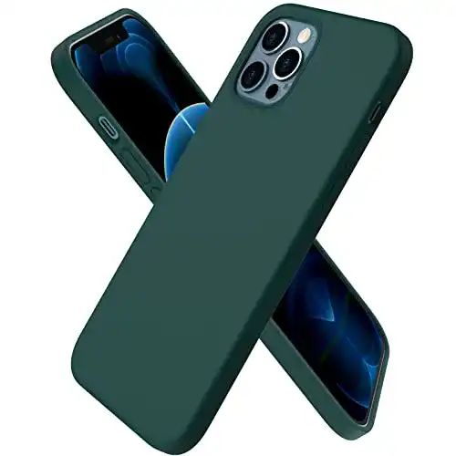 iPhone-12-Hülle ORNARTO Ultra Dünn, Flüssig Silikon Handyhülle