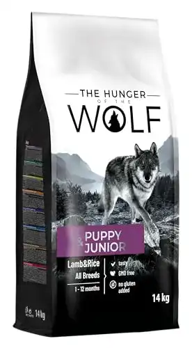 Welpen-Trockenfutter The Hunger of the Wolf, mit Lamm und Reis