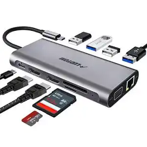 Laptop-Dockingstation LUDTOM USB C Hub, Triple Display