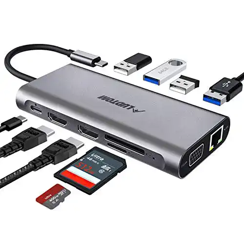 Laptop-Dockingstation LUDTOM USB C Hub, Triple Display