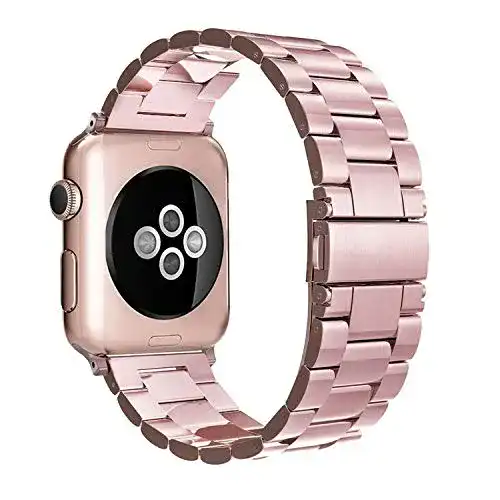 Apple-Watch-Armband Simpeak 38mm 40mm Edelstahl Metall