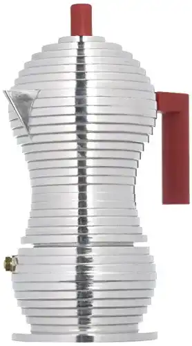 Alessi-Espressokocher Alessi MDL02/3 R Pulcina, Gußaluminium