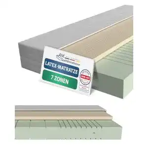 Latex-Matratze 90×200 AM Qualitätsmatratzen H3 – Hochwertige