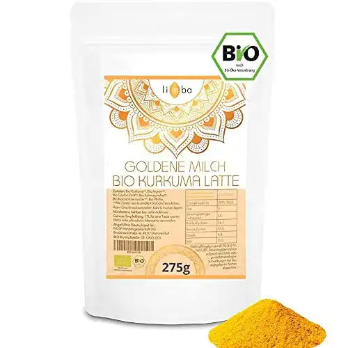 Goldene-Milch-Pulver li in ba BIO GOLDENE MILCH • Kurkuma Latte