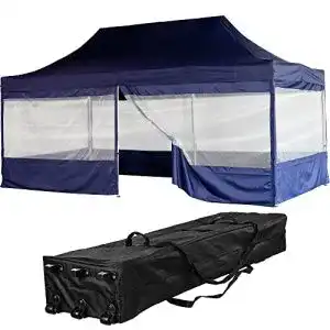 Pavillon (3×6) INSTENT ® Pro 3x6m Faltpavillon + Seitenteile, Alu