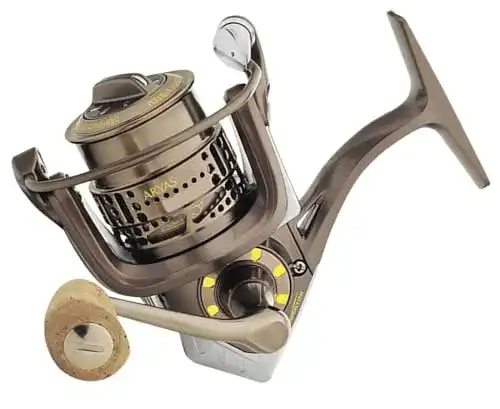 Forellenrolle Tubertini Aryas 2000 – Angelrolle zum Forellenangeln, Stationärrolle für Forellen, zum Spinnfischen & Standangeln
