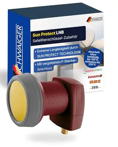 Die beste Schwaiger-LNB SCHWAIGER 326 Single LNB, 1-Fach, digital 2026 Test Bestseller Schwaiger-LNB SCHWAIGER 326 Single LNB, 1-Fach, digital
