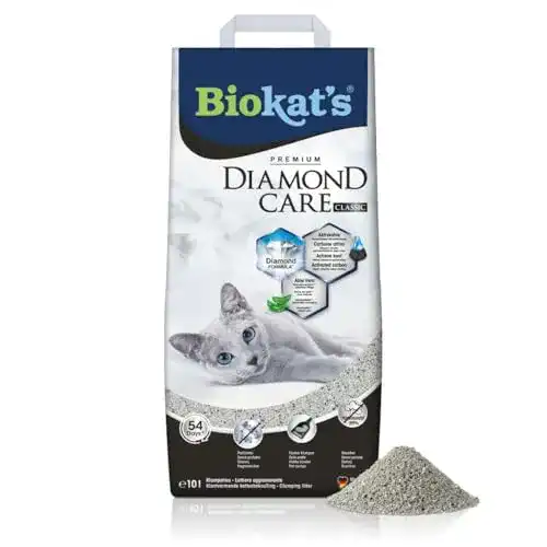 Katzenstreu Biokat’s Diamond Care Classic ohne Duft, 10 L