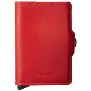 Secrid-Wallet Secrid Twin Wallet Echtleder mit RFID-Schutz, rot