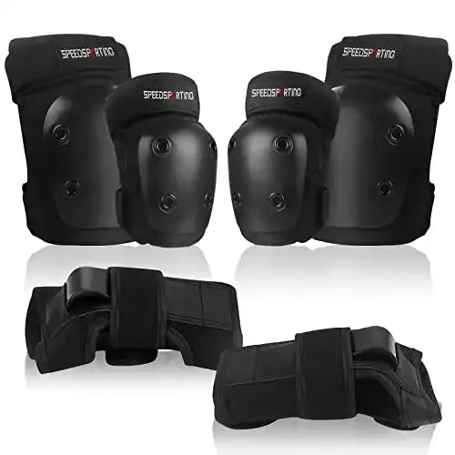 Protektoren-Set Erwachsene SPEEDSPORTING Set, 6 in 1 Profi