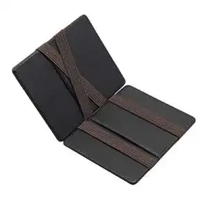 Magic Wallet fluffy fox, Gentle, in schwarz aus exklusivem Leder
