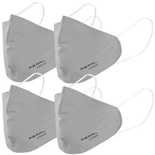 Mundschutzmaske M PEARL Hygienemaske: 4er-Set Mund-Nasen