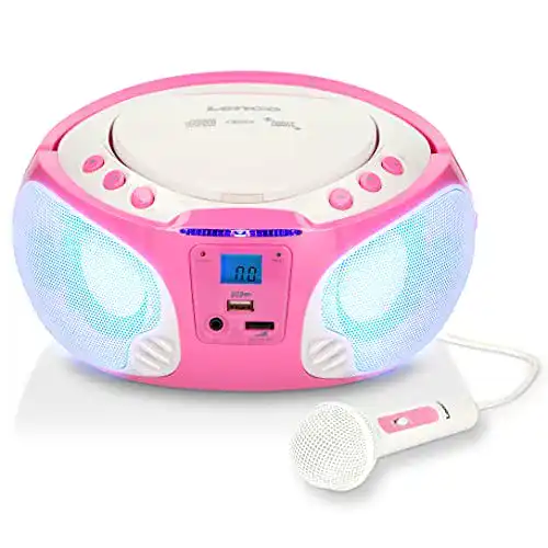 Lenco-CD-Player Lenco SCD-650 – Kinder CD-Player – CD-Radio – Karaoke