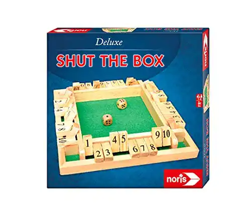 Shut the Box Noris 606108013 Deluxe Das beliebte Würfelspiel