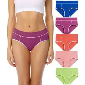 Damen-Unterhosen wirarpa Unterhosen Damen Midi Taille Slip 5er