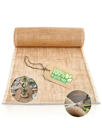 Juteband HappyNaps ® Jute Tischläufer, 30cm breit & 10m Rolle