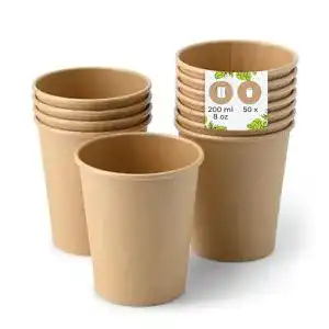 Einwegbecher BIOZOYG Kompostierbare Bio Einweg Becher I Einmalbecher