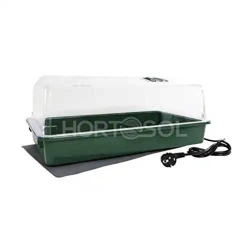 Zimmergewächshaus HORTOSOL 30w XXL großes beheizt 56x32x21 cm