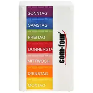 Medikamentendosierer com-four ® 7 Tage, Besser LESBAR