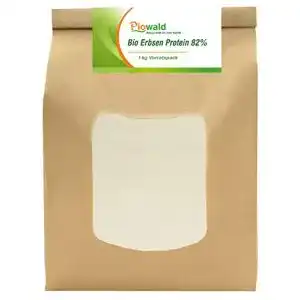 Erbsenprotein Piowald BIO 82% – Isolat – 1 kg Pulver Vorratspack