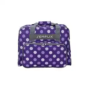 Nähmaschinentasche SEMPLIX Polka Dots lila/Flieder 45x34x24