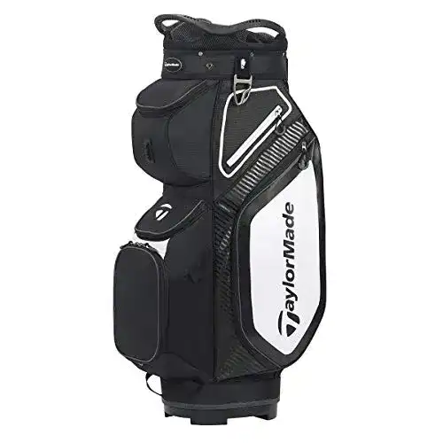 Golfbag TaylorMade TM20 Cart8.0 Bag Black White Charcoal Cartbag