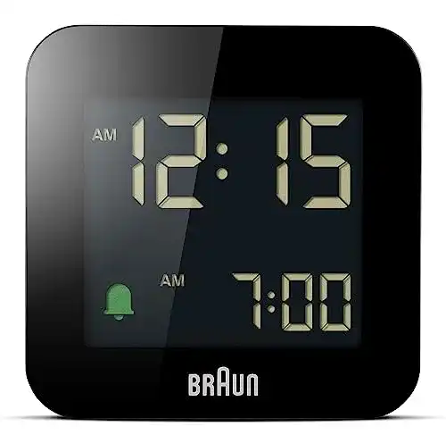 Braun-Reisewecker Braun Bc-08-B Digital-Wecker, LCD-Display
